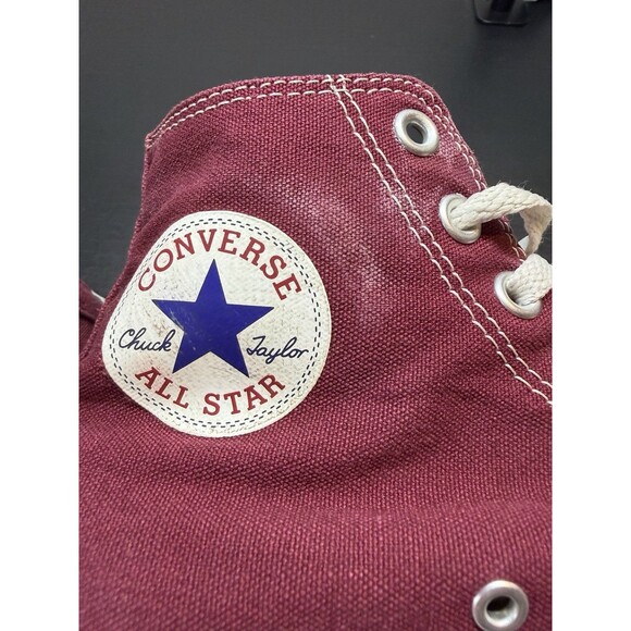 Converse CTAS Hi Top Sneakers Maroon Mens 8 / Wo 10 | M9613 Skater ShoesY2K - Picture 14 of 16